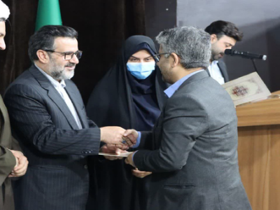 آیین تکریم و معارفه رئیس دادگستری و دادستان شهرستان خمام