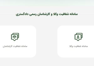 نمایش کد ملی، شماره شناسنامه، نام پدر، وضعیت تأهل و روز و ماه تولد وکلا از سامانه شفافیت حذف شد